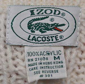 124-005Grn-Red Izod Lacoste Tennis Sweater Vest