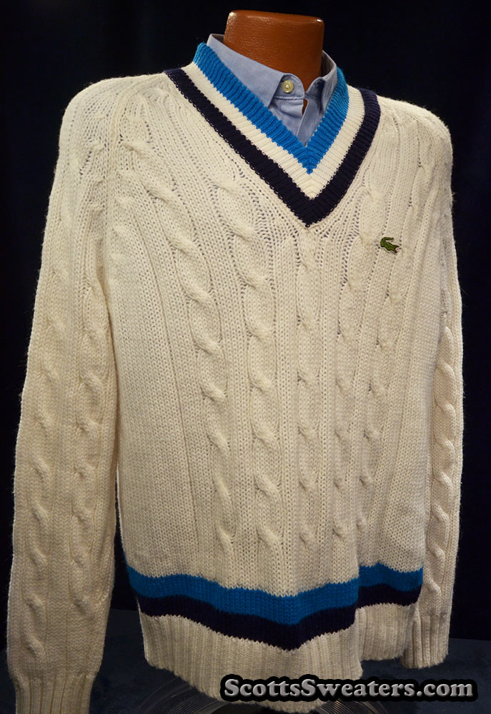 198-013 Izod Lacoste Tennis Sweater