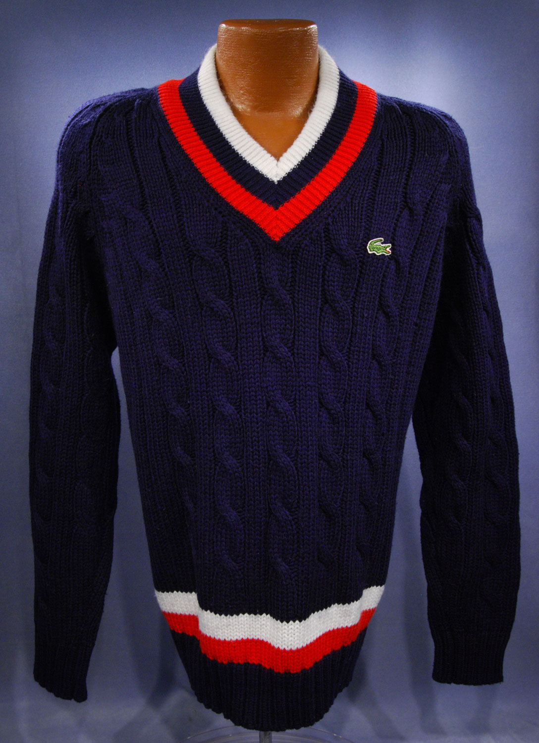 400-024 Blue Izod Tennis Sweater
