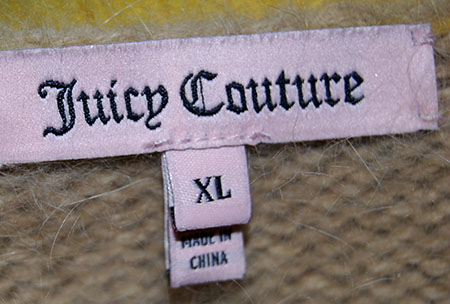 609-049 Angora Yellow St Anton Intarsia Sweater by Juicy Couture