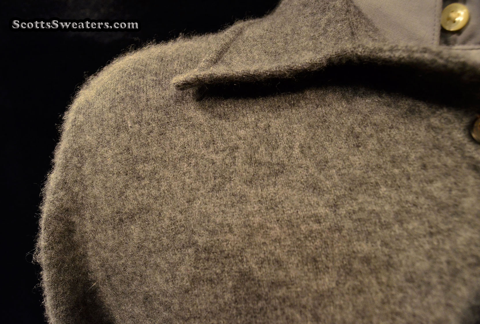 613-054 Men's Cashmere Sweater Polo-neck