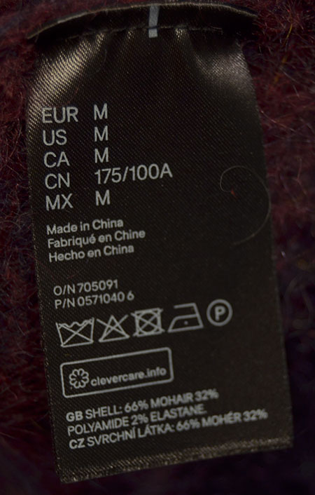 616-040 Men's New Mohair Sweater by Erdem X
