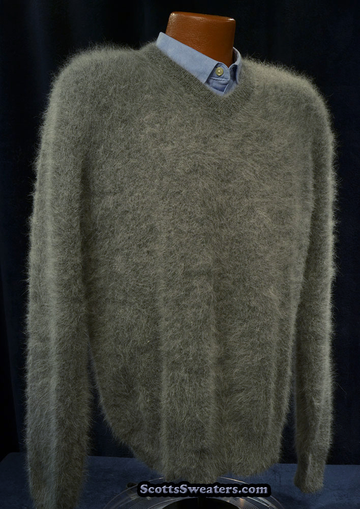 616-090Crd Men's New Cardigan 70% Angora Sweaters